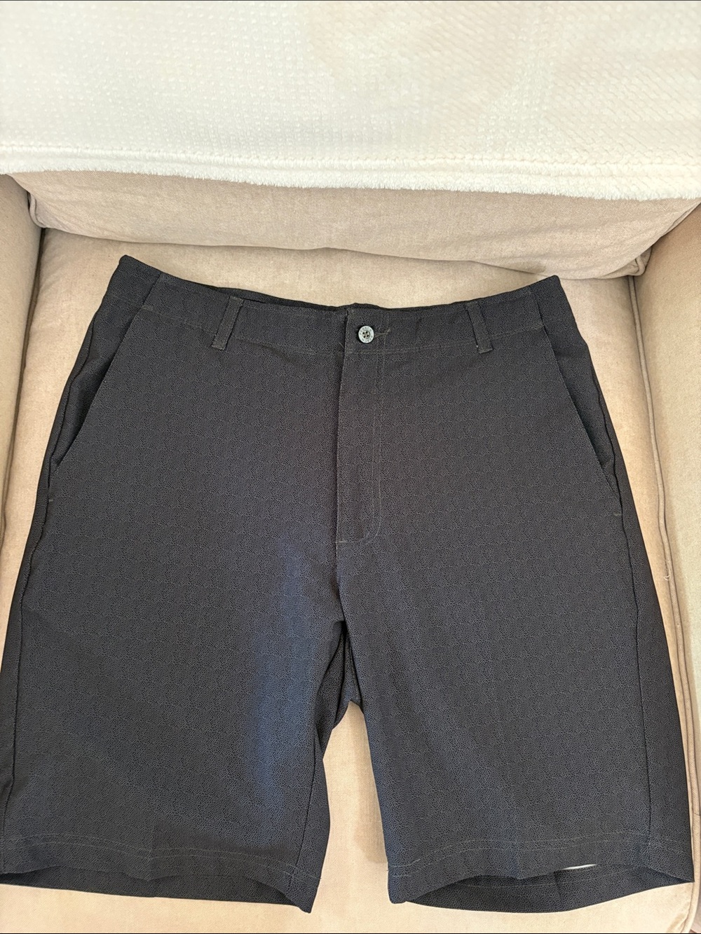 Pebble Beach Black Men's Flat Front Shorts
